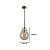 Pendente Tommy Ø21,5cm – Lustre de Vidro Conhaque e Metal Bronze E27 – Skylight SKY-3039S - Imagem 4
