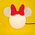 Luminária de Mesa Minnie Clean Disney Polietileno 28x32,5x19,5cm | Usare - Imagem 3