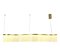 Pendente Led Sinuous 45W 3000K 150cm Dourado e Acrílico Translucido | Skylight Iluminação SKY-4028 - Imagem 2