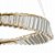 Pendente Domino Led 3000K 36W 2880lm Ø60cm Metal e Cristal Dourado | Skyligth SKY-4016 - Imagem 2