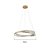 Pendente Domino Led 3000K 36W 2880lm Ø60cm Metal e Cristal Dourado | Skyligth SKY-4016 - Imagem 4