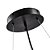 Pendente Bouze Cin Redondo Ø80x15cm Metal e Vidro Preto e Fumê | Nordecor 2535 - Imagem 4