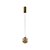 Pendente Blomma Dourado e Âmbar Ø12cmx12cm 1XG9 5W IP20 | Bella BLO1PD01AB012 - Imagem 2