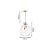 Pendente Tommy Ø40cm – Lustre de Vidro Transparente e Metal Dourado E27 – Skylight SKY-3039TM - Imagem 4