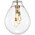 Pendente Tommy Ø48cm – Lustre de Vidro Transparente e Metal Dourado E27 – Skylight SKY-3039TG - Imagem 2