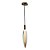 Pendente Led Pencil Ø7,7X43cm 4W 3000K Dourado e Vidro Âmbar | Skylight  SKY-4096S - Imagem 2