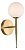 ARANDELA TORCH 21,5X13CM METAL E VIDRO DOURADO ESCOVADO E BRANCO FOSCO | SKYLIGHT SKY-3084AR - Imagem 2