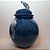 Vaso de Cerâmica Passáros azuis - Silvana Tinelli - Imagem 2