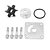 Kit Reparo Bomba Água Motor Popa Yamaha 20-25 HP 2 Tempos - Imagem 1