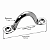 Kit 4 Alça Aço Inox 4-5-6-8 mm Passa Cabo Amarração Capota Barco Lancha Defensa - Imagem 1