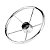 Volante Náutico Aço Inox Universal 457 mm Para Barco Lancha - Imagem 1