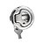 Puxador C/ Chave Embutir Trava Inox Lancha Motorhome Trailer - Imagem 6