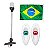 Mastro de Popa LED 40cm Luz Olho de Tubarão Bandeira Barco - Imagem 1