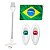 Mastro LED 40cm Luz Olho de Tubarão + Bandeira - Imagem 1