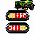 Par Luz Lanterna Carreta LED Reboque Barco Lancha Jet Ski - Imagem 1