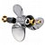Hélice Aço Inox Para Motor Popa Mercury 75/90/115/125 HP 40-50-60 HP Mod CT - Imagem 1
