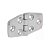 Dobradiça Aço Inox 6 Furos 77x37 P/ Tampa Porta Barco Lancha - Imagem 2