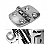 Dobradiça Aço Inoxidável 4 Furos 50x37 mm Iate Lancha Barco - Imagem 2