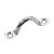 Alça Aço Inox 2 mm Passa Cabo Amarração Capota Barco Lancha - Imagem 1