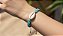 Macramé Simples com Búzios Azul - Imagem 1