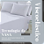 KIT 2 Travesseiro Nasa Viscoelástico Branco Alto Conforto Cervical - Imagem 3