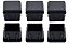 Ponteira Interna 50x50mm Preto - Kit com 50 unidades - Imagem 4