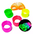 Mola Maluca Neon Grande Colorida Brinquedo Infantil Brinde Prenda Festa - Kit 10 Unidades - Imagem 1