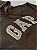 Blusa de Moletom Fechada GAP Logo Bordado Marrom - Imagem 2