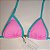 Top Basic Bronze com Bojo Removível - Rosa Candy + Turquesa - Imagem 1