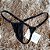 Calcinha Micro 3 Extreme Cós Fixo - Tule Liso - TRANSPARENTE - Imagem 1