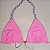 Top Duo Torcido sem Bojo - Ice Cream - Rosa Candy + Turquesa - Imagem 1