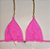 Top Cortininha com Bojo Removível - Rosa Barbie com alças de correntes - Sunshine - Imagem 1