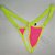 Calcinha Micro 3 Extreme - Cós Fixo - Pink texturizado + Amarelo Neon - Neon Vibes - Imagem 1