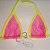 Top Micro - Arrastão Rosa Pink Transparente + Amarelo Neon - Imagem 1