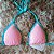 Top Basic Bronze com Bojo Removível - Rosa Pastel + Turquesa - Imagem 1