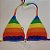 Top Cortininha com Bojo Removível - Rainbow - Imagem 1