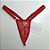 Lingerie Extreme Micro 3 - Regulagem - Tule Transparente Lurex Vermelho - Hot Wife - Imagem 2