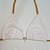 Top com Bojo Removível Trança  - Deusas Gregas - Branco Texturizado + Dourado Glow - Imagem 1