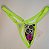 Calcinha Micro Extreme 3 Cós Fixo - Caveira Mexicana + amarelo neon - Imagem 1