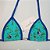Top Micro - Aloha Turquesa + Azul Royal - Imagem 1