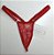 Lingerie Extreme 3 - Com Ajuste Lateral- Tule Transparente Lurex Vermelho - Hot Wife - Imagem 2