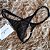 Calcinha Lingerie Extreme 7 - Com Ajuste Lateral- Tule Poá Preto - Imagem 1