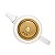 Bule para Chá cm vidro Borossilicato com infusor dourado 600ml Wolff - Imagem 4