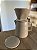 Bule de cerâmica cinza com suporte para filtro e tampa 600ml - Imagem 1