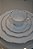 Conjunto 6 pratos rasos Maldivas porcelana fio prata 28cm - Imagem 3