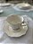 Conjunto Xícaras 6 peças  Maldivas porcelana fio prata  180ml - Imagem 1