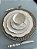 Conjunto 6 pratos sobremesa  Maldivas porcelana fio prata 21cm - Imagem 1