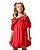 Vestido Morango Com Laço - Imagem 1