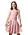 Vestido Cintura Deslocada Rosa - Imagem 1