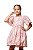 Vestido Curto Balonê Pink Bordado - Imagem 1